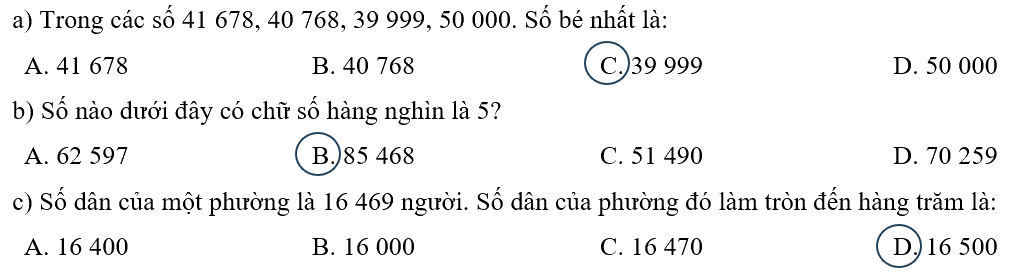 Giải bài 1: Ôn tập các số đến 100 000 (tiết 2) trang 6, 7 vở bài tập Toán 4 - Kết nối tri thức với cuộc sống 1 2