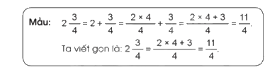 Giải bài 11: Hỗn số trang 32, 33 vở bài tập Toán 5 - Cánh diều 2 1