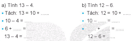 Giải bài 11: Phép trừ (qua 10) trong phạm vi 20 (tiết 2) trang 44, 45 Vở bài tập toán 2 - Kết nối tri thức với cuộc sống 1