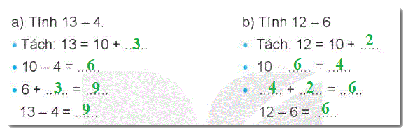 Giải bài 11: Phép trừ (qua 10) trong phạm vi 20 (tiết 2) trang 44, 45 Vở bài tập toán 2 - Kết nối tri thức với cuộc sống 2