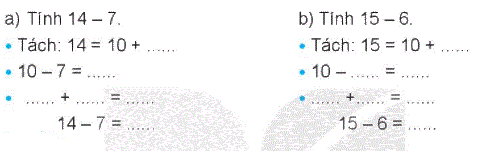Giải bài 11: Phép trừ (qua 10) trong phạm vi 20 (tiết 3) trang 45, 46 Vở bài tập toán 2 - Kết nối tri thức với cuộc sống 0 1