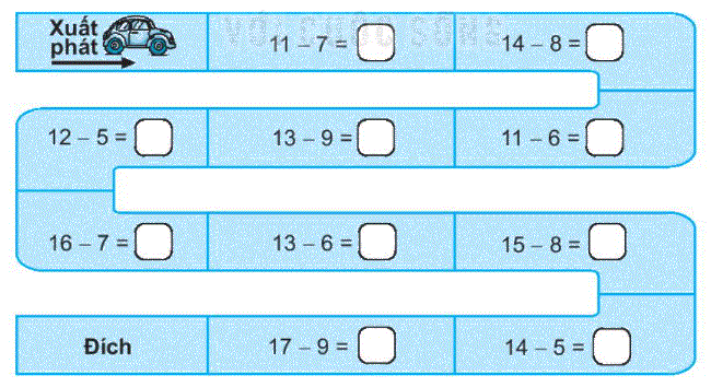 Giải bài 11: Phép trừ (qua 10) trong phạm vi 20 (tiết 5) trang 47, 48 Vở bài tập toán 2 - Kết nối tri thức với cuộc sống 0 1