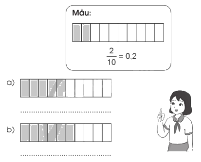 Giải bài 13: Số thập phân trang 36, 37 vở bài tập Toán 5 - Cánh diều 0 1