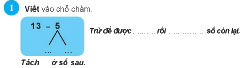 Giải bài: 13 trừ đi một số (trang 61) Vở bài tập toán 2 - Chân trời sáng tạo 0 1