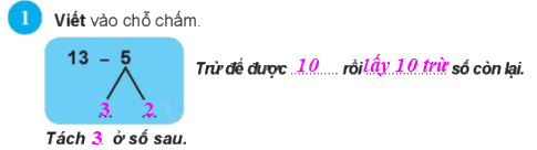Giải bài: 13 trừ đi một số (trang 61) Vở bài tập toán 2 - Chân trời sáng tạo 0 2