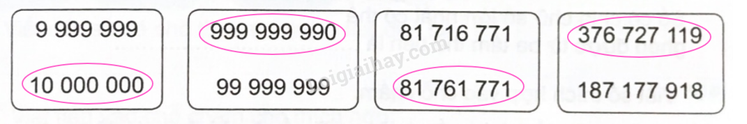 Giải bài 14: So sánh các số có nhiều chữ số (tiết 1) trang 49 vở bài tập Toán 4 - Kết nối tri thức với cuộc sống 2 2