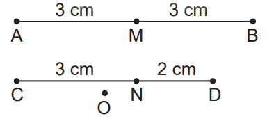 Giải bài 16: Điểm ở giữa, trung điểm của đoạn thẳng (tiết 1) trang 44 vở bài tập Toán 3 - Kết nối tri thức với cuộc sống 2