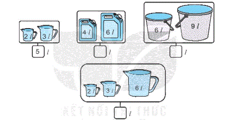 Giải bài 16: Lít (tiết 2) trang 62, 63 Vở bài tập toán 2 - Kết nối tri thức với cuộc sống 1 1