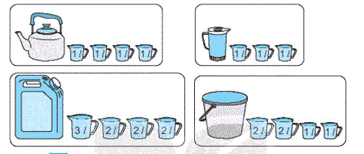 Giải bài 16: Lít (tiết 2) trang 62, 63 Vở bài tập toán 2 - Kết nối tri thức với cuộc sống 5