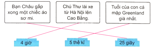 Giải bài 19: Giây, thế kỉ (tiết 2) trang 67 vở bài tập Toán 4 - Kết nối tri thức với cuộc sống 2 2