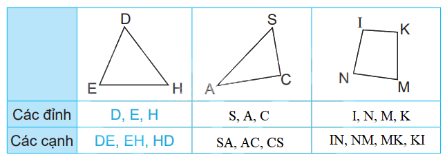 Giải bài 19: Hình tam giác, hình tứ giác. Hình chữ nhật, hình vuông (tiết 1) trang 49 vở bài tập Toán 3 - Kết nối tri thức với cuộc sống 0 2