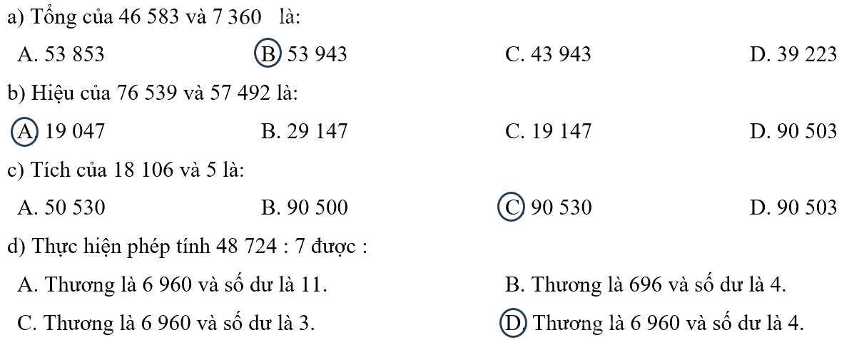 Giải bài 2: Ôn tập các phép tính trong phạm vi 100 000 (tiết 3) trang 10, 11 vở bài tập Toán 4 - Kết nối tri thức với cuộc sống 0 2