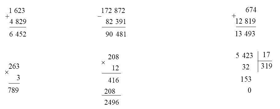 Giải bài 2: Ôn tập các phép tính với số tự nhiên (tiết 1) trang 8, 9 vở bài tập Toán 5 - Kết nối tri thức 0 1