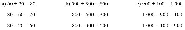 Giải bài 2: Ôn tập phép cộng, phép trừ trong phạm vi 1 000 (tiết 1) trang 7 vở bài tập Toán 3 - Kết nối tri thức với cuộc sống 0 2