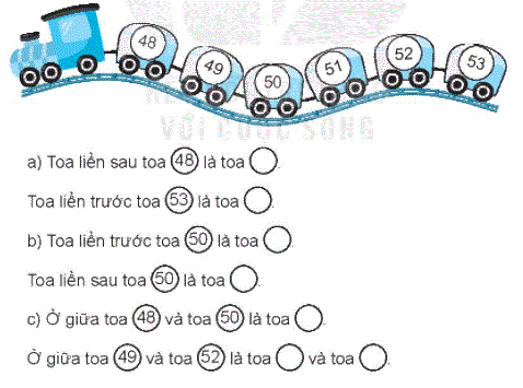 Giải bài 2: Tia số. Số liền trước, số liền sau (tiết 2) trang 11, 12 Vở bài tập Toán 2 - Kết nối tri thức với cuộc sống 2 1