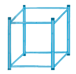 Giải bài 21: Khối lập phương, khối hộp chữ nhật trang 56 vở bài tập Toán 3 - Kết nối tri thức với cuộc sống 4