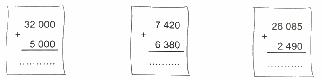 Giải bài 22: Phép cộng các số có nhiều chữ số (tiết 1) trang 75 vở bài tập Toán 4 - Kết nối tri thức với cuộc sống 0 1