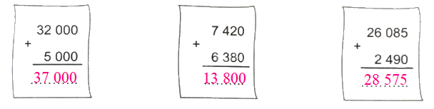 Giải bài 22: Phép cộng các số có nhiều chữ số (tiết 1) trang 75 vở bài tập Toán 4 - Kết nối tri thức với cuộc sống 2