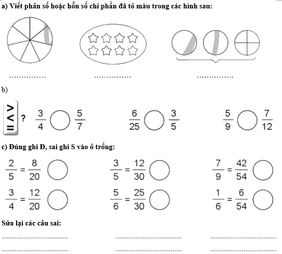 Giải bài 23: Em ôn lại những gì đã học trang 56, 57, 58, 59 vở bài tập Toán 5 - Cánh diều 2