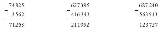 Giải bài 23: Phép trừ các số có nhiều chữ số (tiết 1) trang 79 vở bài tập Toán 4 - Kết nối tri thức với cuộc sống 0 1