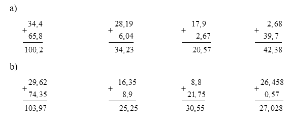 Giải bài 25: Cộng các sổ thập phân trang 62, 63 vở bài tập Toán 5 - Cánh diều 0 2