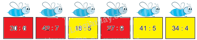 Giải bài 25: Phép chia hết, phép chia có dư (tiết 1) trang 64 vở bài tập Toán 3 - Kết nối tri thức với cuộc sống 4