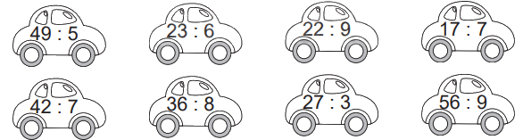 Giải bài 25: Phép chia hết, phép chia có dư (tiết 2) trang 65 vở bài tập Toán 3 - Kết nối tri thức với cuộc sống 2 1