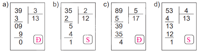 Giải bài 26: Chia số có hai chữ số cho số có một chữ số (tiết 2) trang 67 vở bài tập Toán 3 - Kết nối tri thức với cuộc sống 1 3