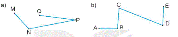Giải bài 26: Đường gấp khúc. Hình tứ giác (tiết 1) trang 97 Vở bài tập toán 2 - Kết nối tri thức với cuộc sống 0 1