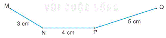 Giải bài 26: Đường gấp khúc. Hình tứ giác (tiết 1) trang 97 Vở bài tập toán 2 - Kết nối tri thức với cuộc sống 2 1