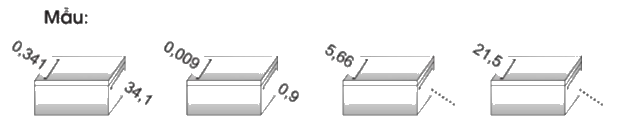 Giải bài 28: Nhân một số thập phân với 10; 100; 1 000; ... trang 69, 70 vở bài tập Toán 5 - Cánh diều 4