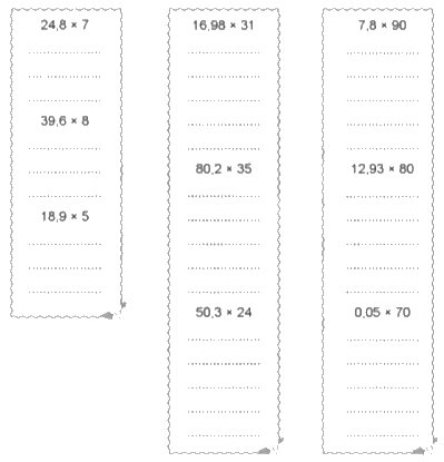 Giải bài 29: Nhân một số thập phân với một số tự nhiên trang 71, 72 vở bài tập Toán 5 - Cánh diều 1