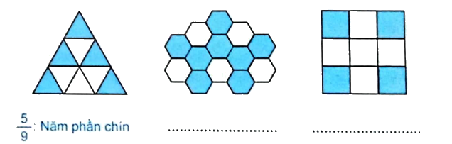 Giải bài 3: Ôn tập phân số (tiết 1) trang 11, 12 vở bài tập Toán 5 - Kết nối tri thức 0 1