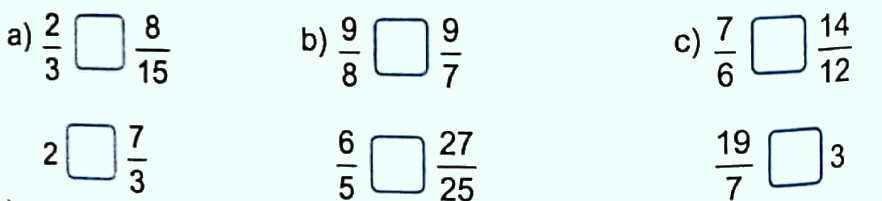 Giải bài 3: Ôn tập phân số (tiết 2) trang 12, 13 vở bài tập Toán 5 - Kết nối tri thức 1