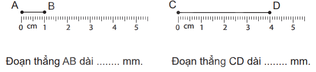 Giải bài 30: Mi-li-mét (tiết 1) trang 76 vở bài tập Toán 3 - Kết nối tri thức với cuộc sống 3