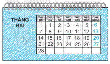 Giải bài 30: Ngày - tháng (tiết 2) trang 112 Vở bài tập toán 2 - Kết nối tri thức với cuộc sống 3