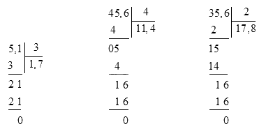 Giải bài 33: Chia một số thập phân cho một số tự nhiên trang 79, 80, 81 vở bài tập Toán 5 - Cánh diều 3