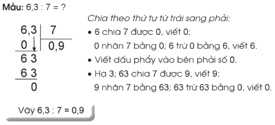 Giải bài 33: Chia một số thập phân cho một số tự nhiên trang 79, 80, 81 vở bài tập Toán 5 - Cánh diều 3 1