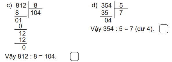 Giải bài 37: Chia số có ba chữ số cho số có một chữ số (tiết 2) trang 91 vở bài tập Toán 3 - Kết nối tri thức với cuộc sống 2 2