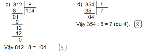 Giải bài 37: Chia số có ba chữ số cho số có một chữ số (tiết 2) trang 91 vở bài tập Toán 3 - Kết nối tri thức với cuộc sống 2 7