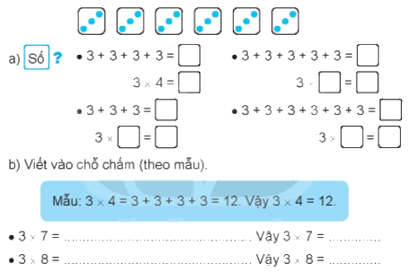 Giải bài 37: Phép nhân (tiết 1) Vở bài tập toán 2 - Kết nối tri thức với cuộc sống 0 1