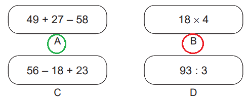 Giải bài 38: Biểu thức số. Tính giá trị của biểu thức số (tiết 1) trang 94 vở bài tập Toán 3 - Kết nối tri thức với cuộc sống 2 3