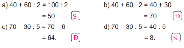 Giải bài 38: Biểu thức số. Tính giá trị của biểu thức số (tiết 2) trang 95 vở bài tập Toán 3 - Kết nối tri thức với cuộc sống 2 2