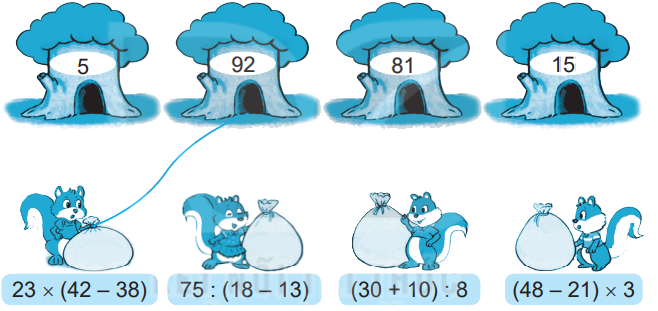 Giải bài 38: Biểu thức số. Tính giá trị của biểu thức số (tiết 3) trang 96 vở bài tập Toán 3 - Kết nối tri thức với cuộc sống 1