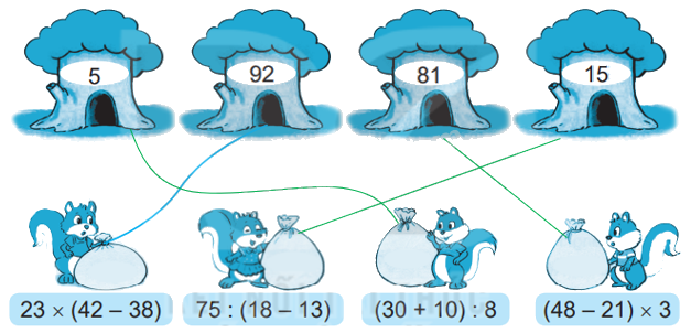 Giải bài 38: Biểu thức số. Tính giá trị của biểu thức số (tiết 3) trang 96 vở bài tập Toán 3 - Kết nối tri thức với cuộc sống 2
