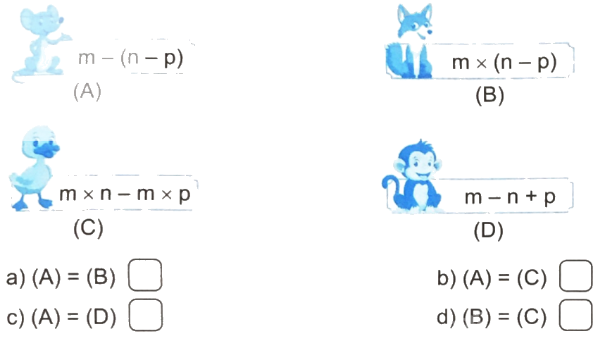 Giải bài 4: Biểu thức chứa chữ (tiết 3) trang 16 vở bài tập Toán 4 - Kết nối tri thức với cuộc sống 1