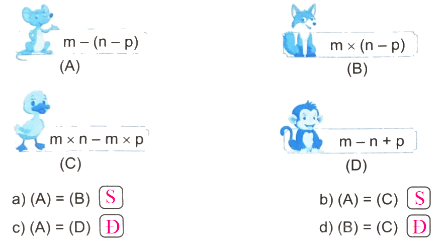 Giải bài 4: Biểu thức chứa chữ (tiết 3) trang 16 vở bài tập Toán 4 - Kết nối tri thức với cuộc sống 2