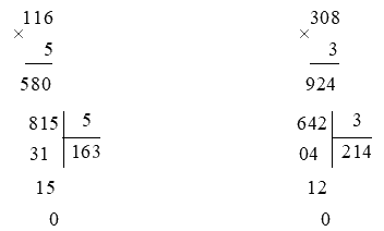 Giải bài 40: Luyện tập chung (tiết 1) trang 100 vở bài tập Toán 3 - Kết nối tri thức với cuộc sống 1