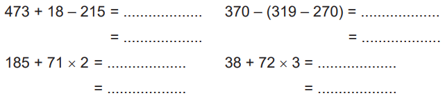 Giải bài 40: Luyện tập chung (tiết 2) trang 101 vở bài tập Toán 3 - Kết nối tri thức với cuộc sống 1