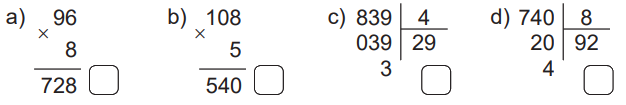 Giải bài 41: Ôn tập phép nhân, phép chia trong phạm vi 100, 1 000 (tiết 2) trang 103 vở bài tập Toán 3 - Kết nối tri thức với cuộc sống 2